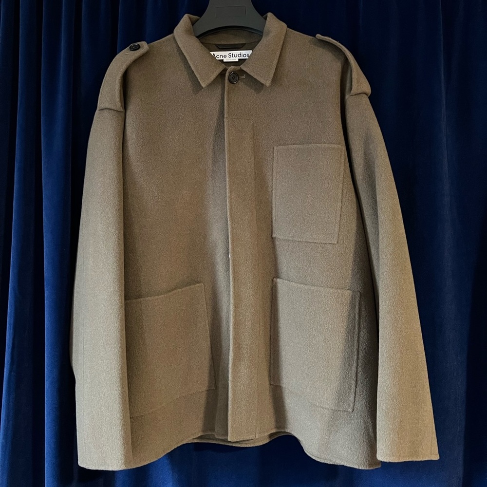 Acne Studios FW23 Khaki Green Darko Wool Jacket